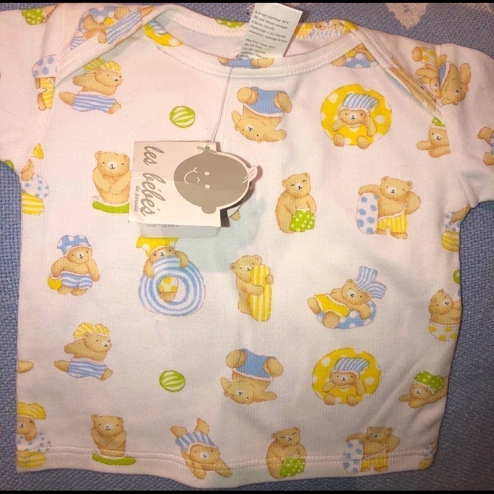 NWT Infant Les Bebes Du Paradis Size 6M SS T-Shirt
